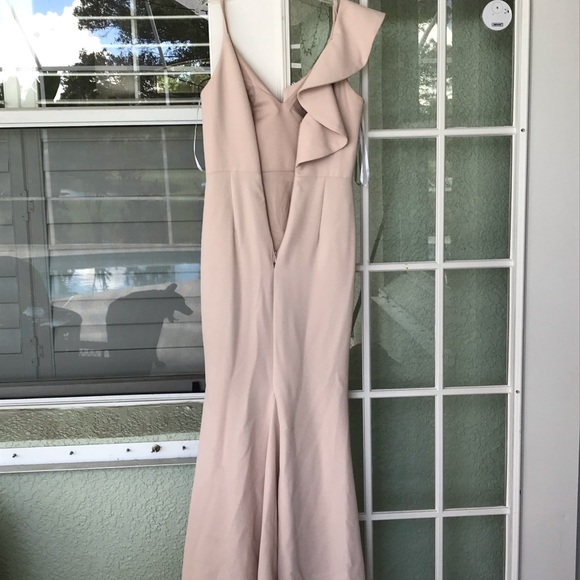 Xscape Shoulder Ruffle Gown - Picture 4 of 8